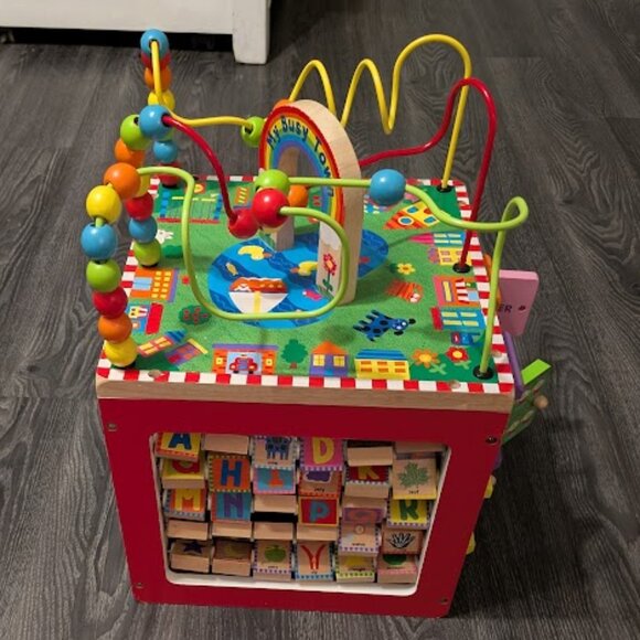 ALEX TOYS "MY BUSY TOWN" WOODEN ACTIVITY CUBE - Picture 3 of 8